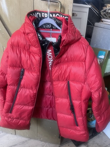 Moncler jungen daunenjacke - daunenjacke, rot